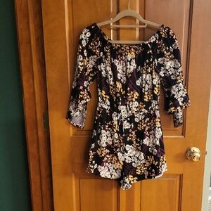 Express Floral Print Romper